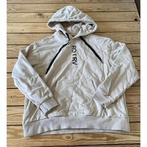 Rad Rev Hoodie Sweatshirt Size Medium Men’s Beige Pullover